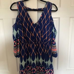 Print Off the Shoulder Dress